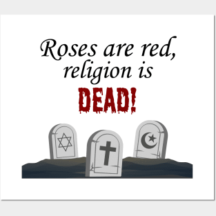 Religion is dead! Posters and Art